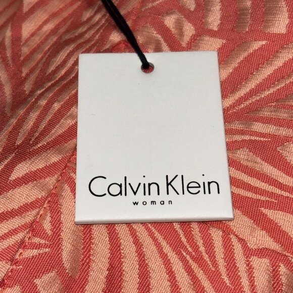 NWT CALVIN KLEIN Women's Jacquard Pencil Skirt 16W 16 Plus Size Pink Coquette - Picture 4 of 6